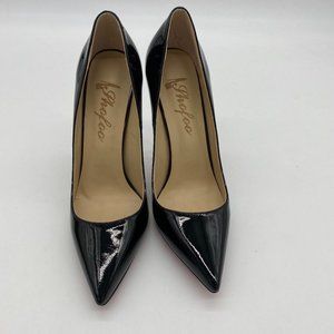Black Sexy Slip On Formal Pointed Toe Pumps